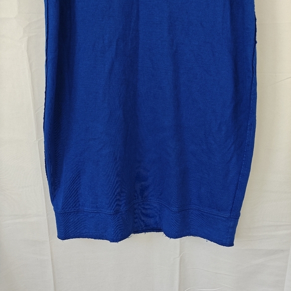 Acne Studios Gilda Sleeveless Mini Royal Blue Dress Linen Cotton Blend Size M - Picture 6 of 13